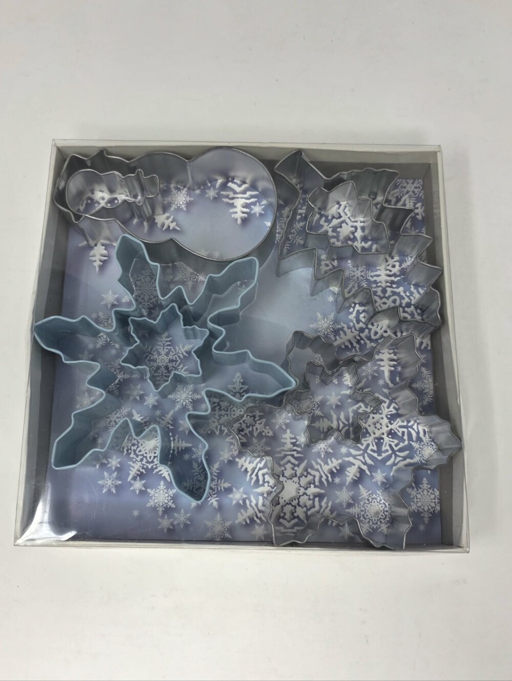 Homesense Winter Snowflake Snowman Tree Metal Cookie Cutter Set 7 Piece Holiday